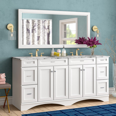 Find The Perfect 72 Inch White Double Vanities Wayfair